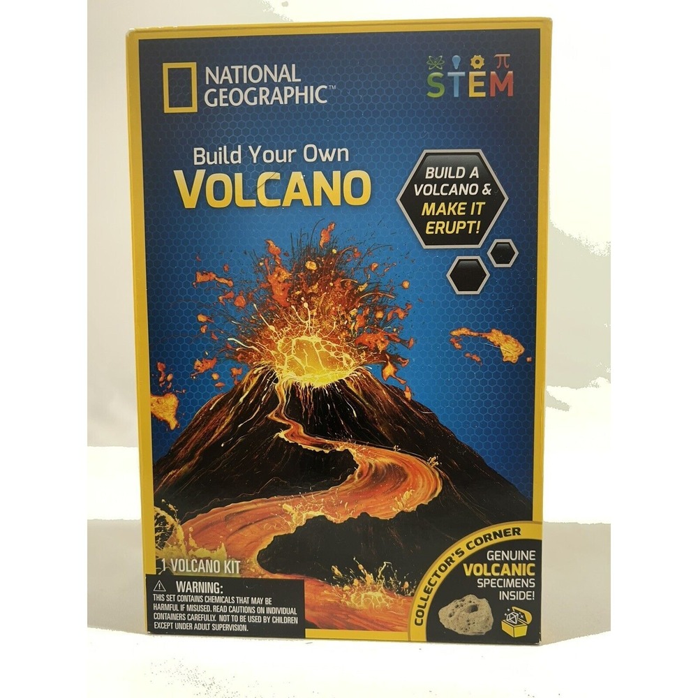 National Geographic Volcano Kit STEM Science Toy Kids Educational Experiment